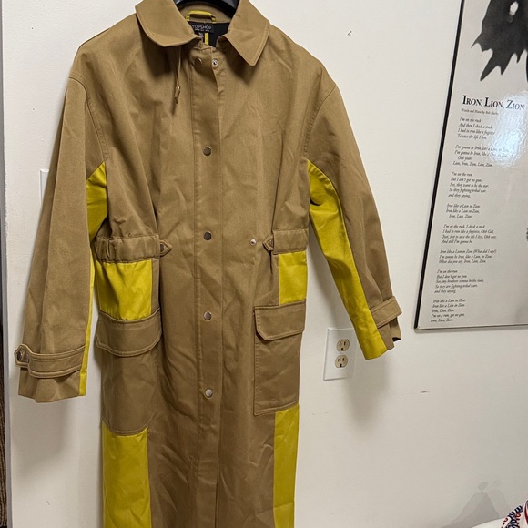 Topshop Men's Tan and Yellow Military Jacket - Picture 3 of 9